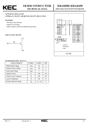 Datasheet KRA114M manufacturer KEC